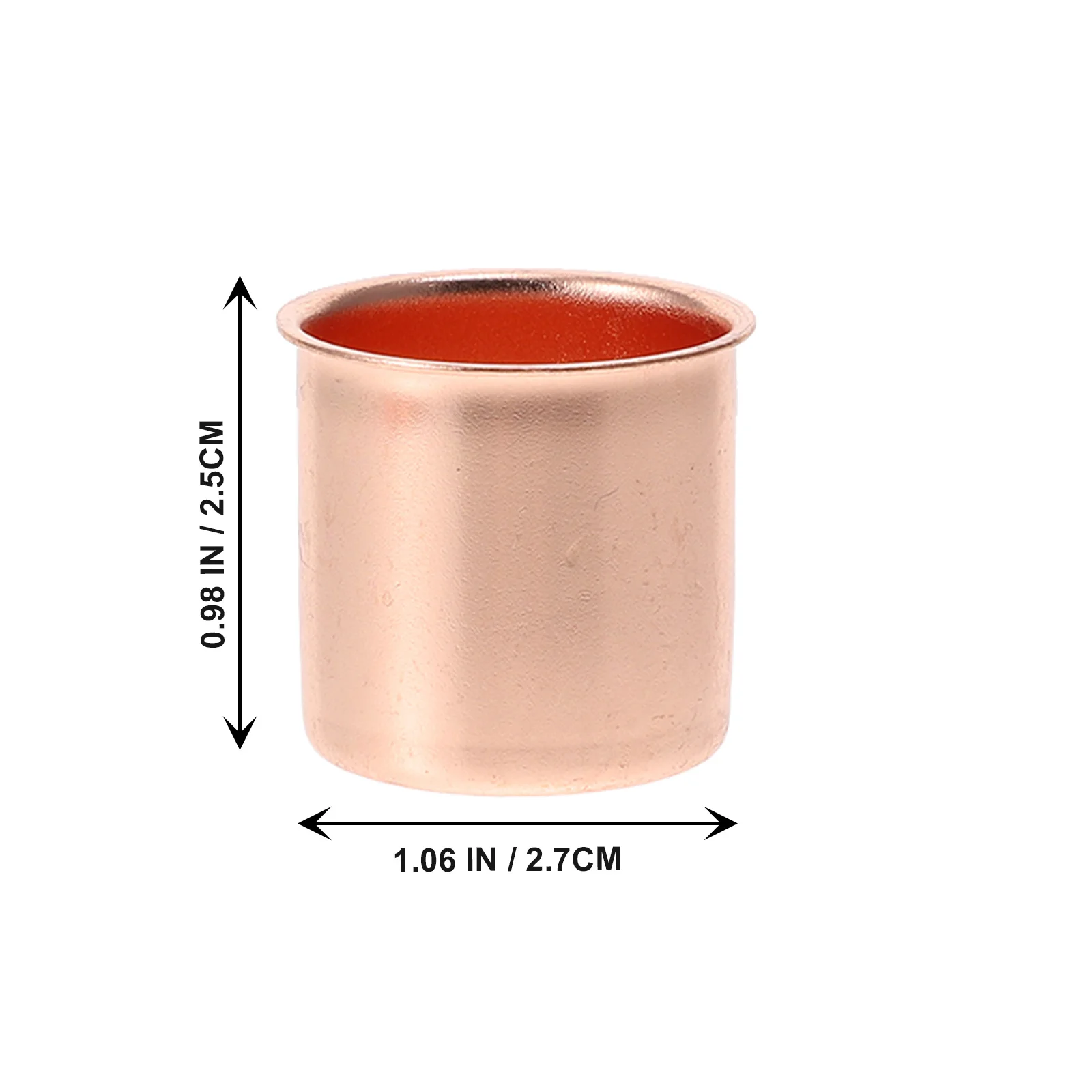 10Pcs Metal Cup Mini Metal Holder Decorative Candlestick Party Wedding Home Use Candlelight Decor