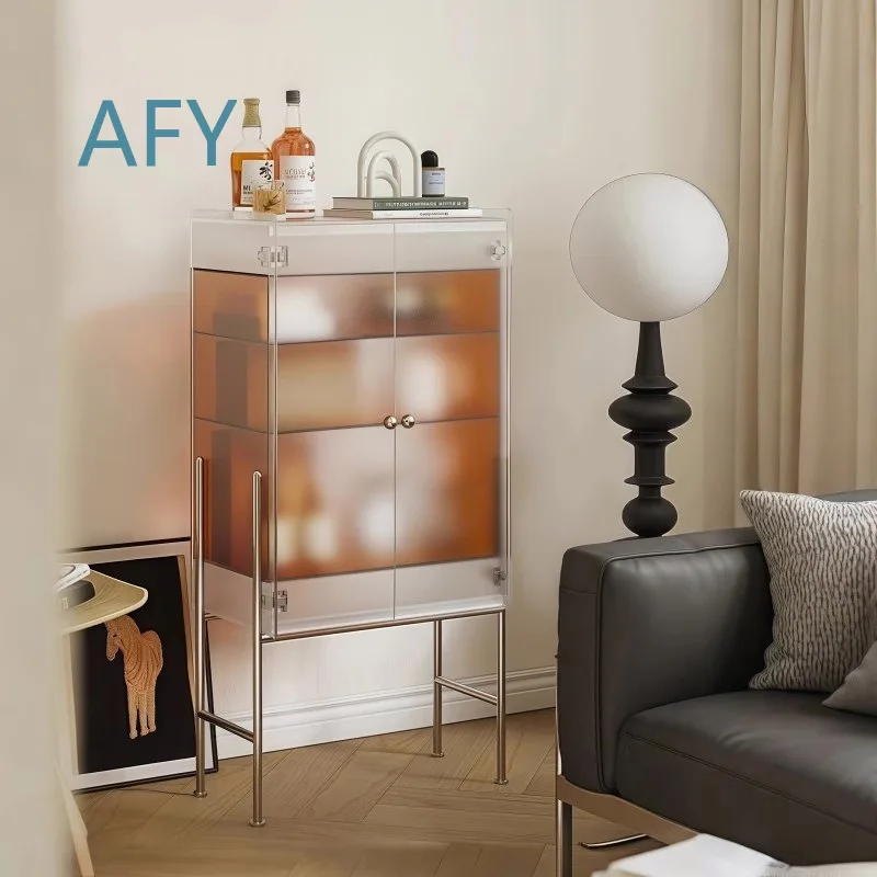 Acrylic Living Room Sideboard Cabinet for Italian Minimalist Decor Display Cabinet for Home Wine Storage Figure Collection