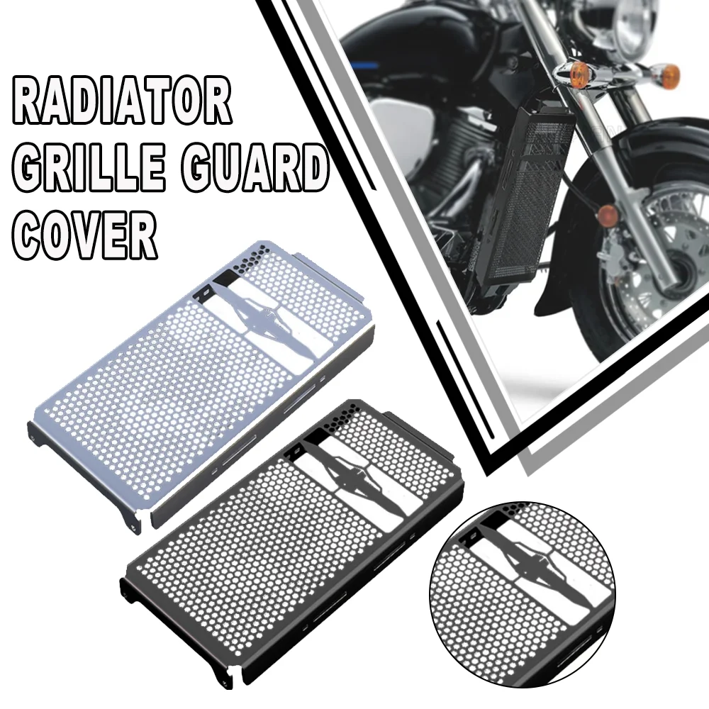 Thicken Inlay Chrome Grill Cover Guard Protector Radiator Motorcycle For Suzuki VZ800 Boulevard C50 M50 Intruder VL800 Volusia