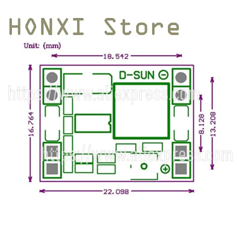 2PCS DC-DC power supply module 3 a step-down module ultra small volume 9-12V 24V to 5V output