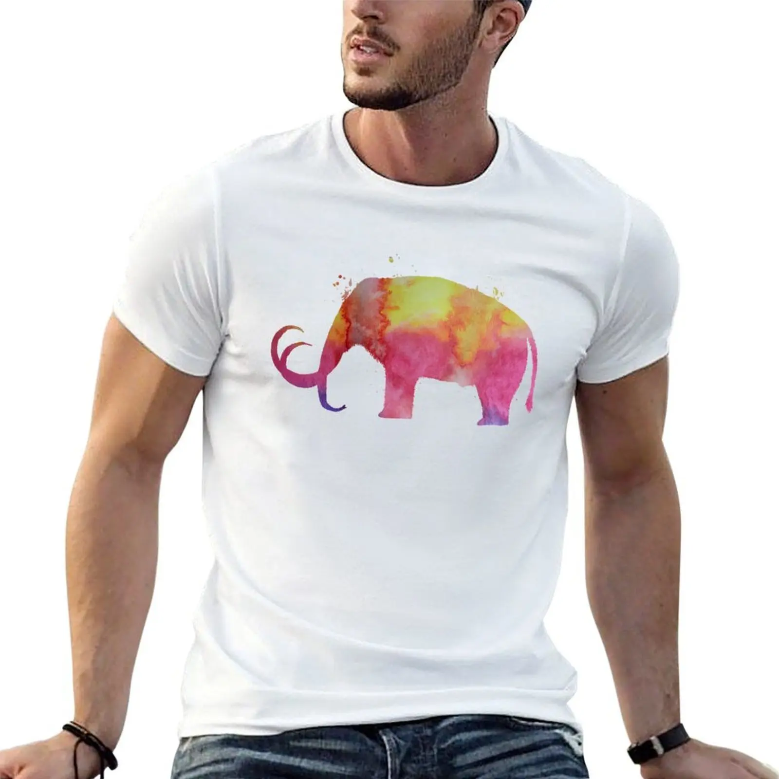 Mammoth T-Shirt Fashion Simple Casual Tee Shirt