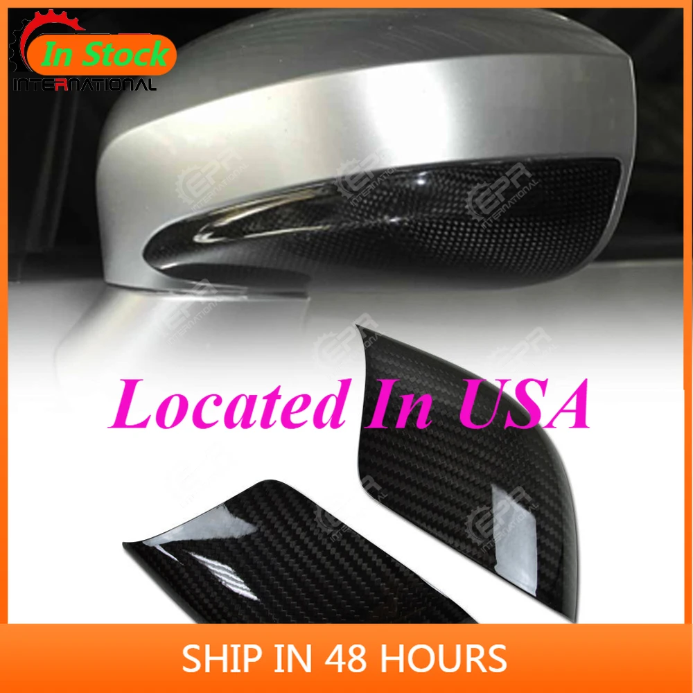 

Car-Bodykits For Nissan R35 GTR Carbon Fiber Lower Mirror Cover Stick On Type GT-R Side Trim Tuning Body Kit Part