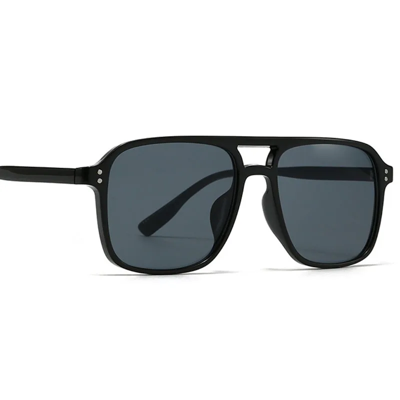 Luxury Square Vintage Double Beam Cycling Sunglasses Men Women Fashion Travel Driving Fishing Sun Glasses Male Eyewear UV400