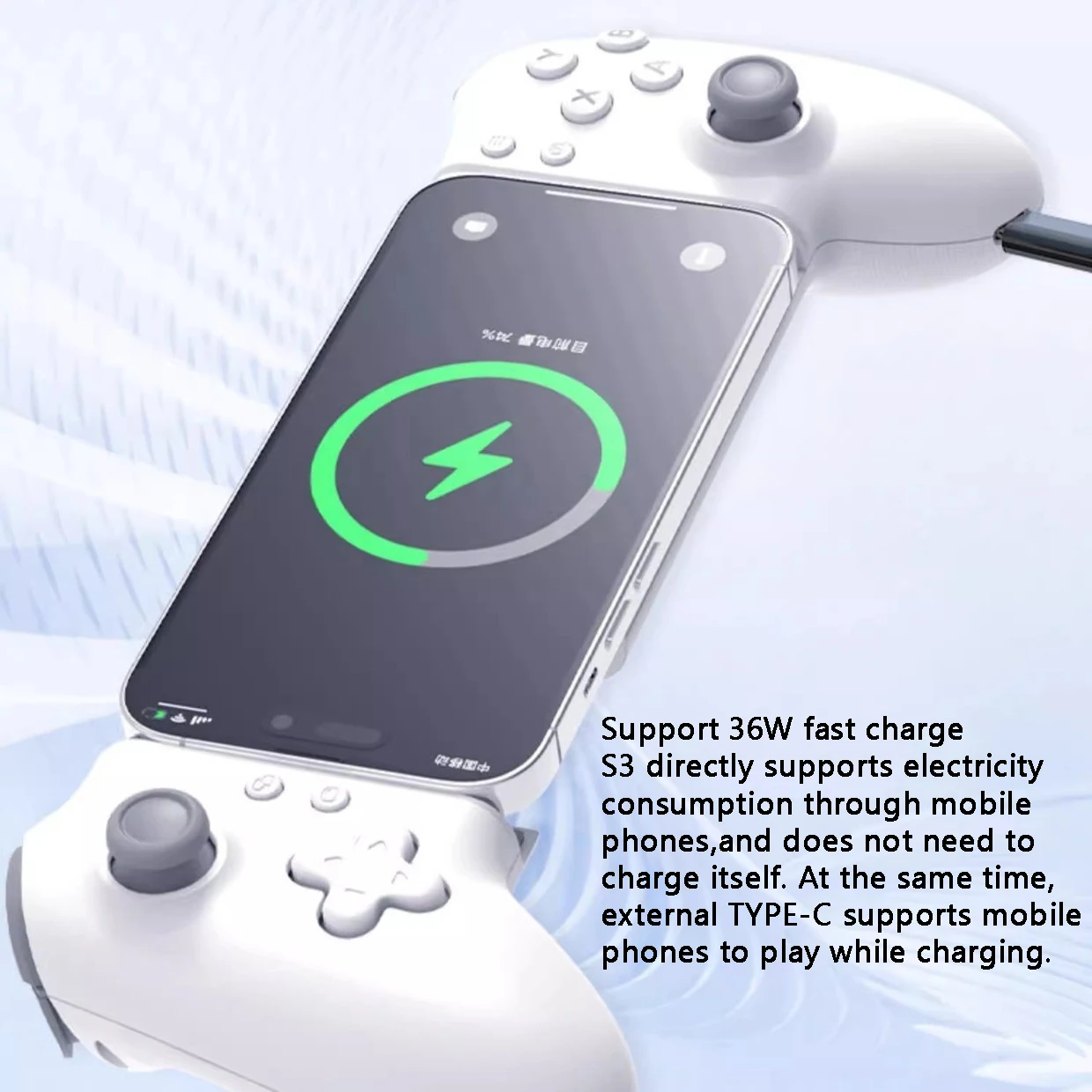 Gamepad Gaming Control For Mobile Android Cell Phone Cellular PC Tablet Hall Effect Joystick Command Type C Game Pad Controller