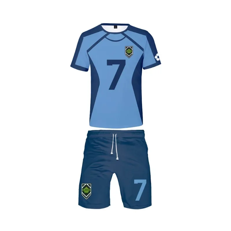 Anime Blue Lock Isagi Yoichi Cosplay Costumes Blue Football Jersey Sportswear Rin Itoshi Chigiri Hyouma Kunigami Rensuke Men