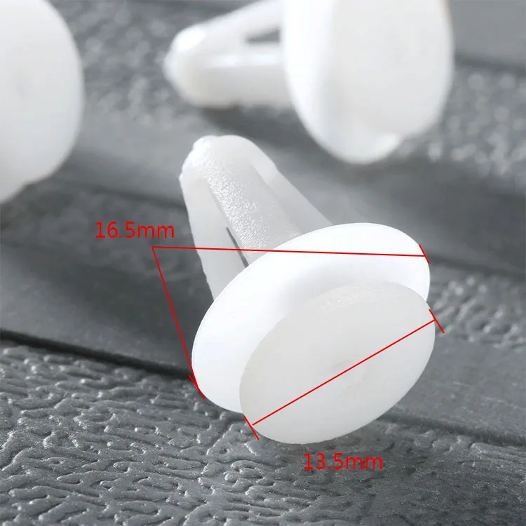 Yetaha 50pcs 7mm Hole Trim Retaining Clips/Fasteners  Door Trim Rivets Panel Locator Push Bumper Retainer Car Styling Kit