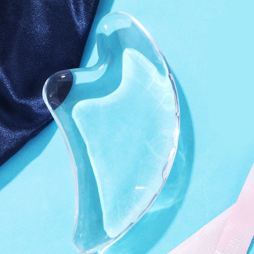 2 قطعة أداة تدليك غوا شا شفافة الراتنج كشط لوحة آمنة للوجه الرقبة العين الكتف صالون تجميل استخدام لوحة غوا شا