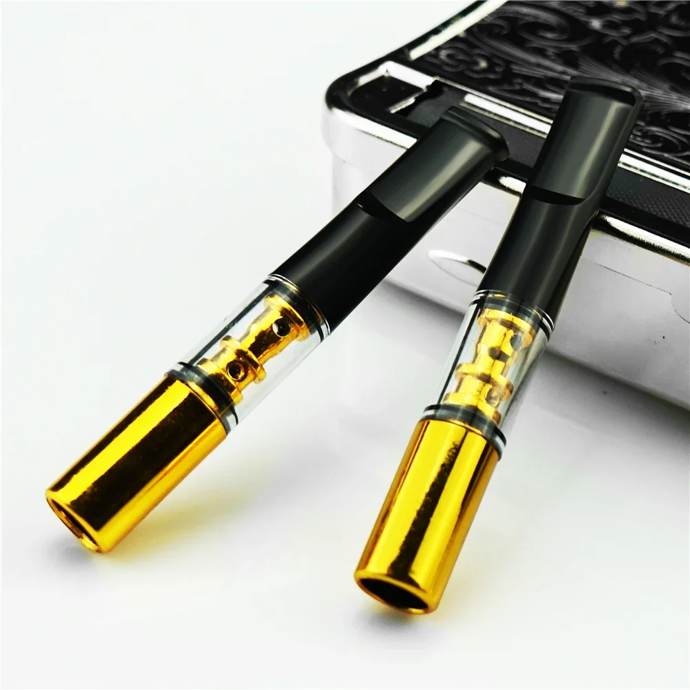 Mini Filtration Tobacco Tar Filter Cleanable Microfilter Cigarette Holder Recyclable Smoke Mouthpiece Filtration