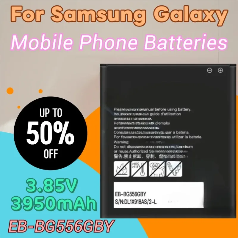 

Новый аккумулятор NFC EB-BG556GBY 3,85 В 3950 мАч для Samsung Galaxy XCover 7 G556BU1 G556B G556B/DS, аккумуляторы для телефонов
