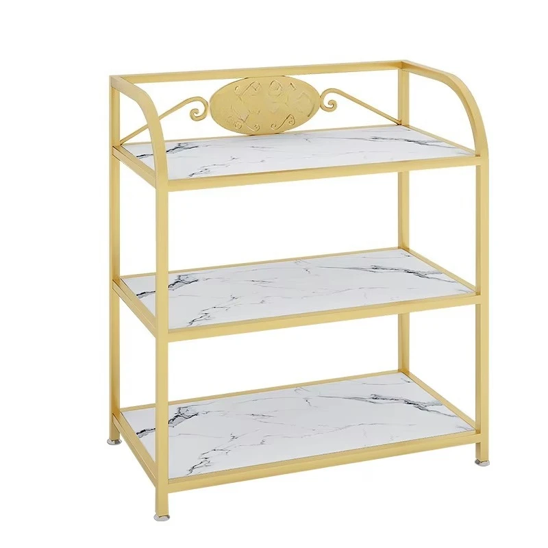 Multi-layer wire floor storage rack, family kitchen storage rack