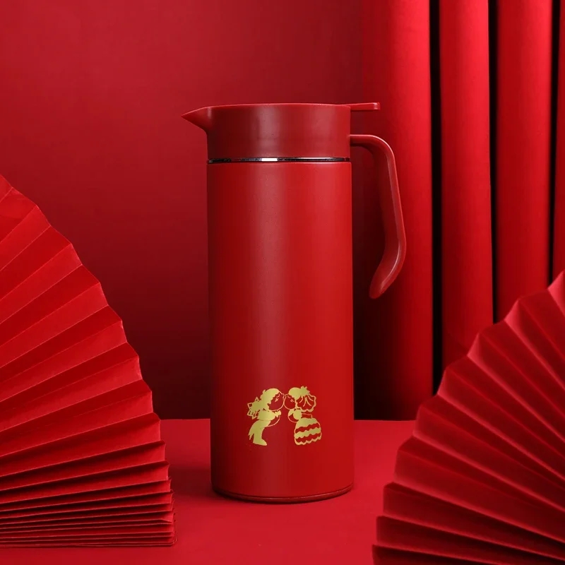 Wedding  household thermos dowry red