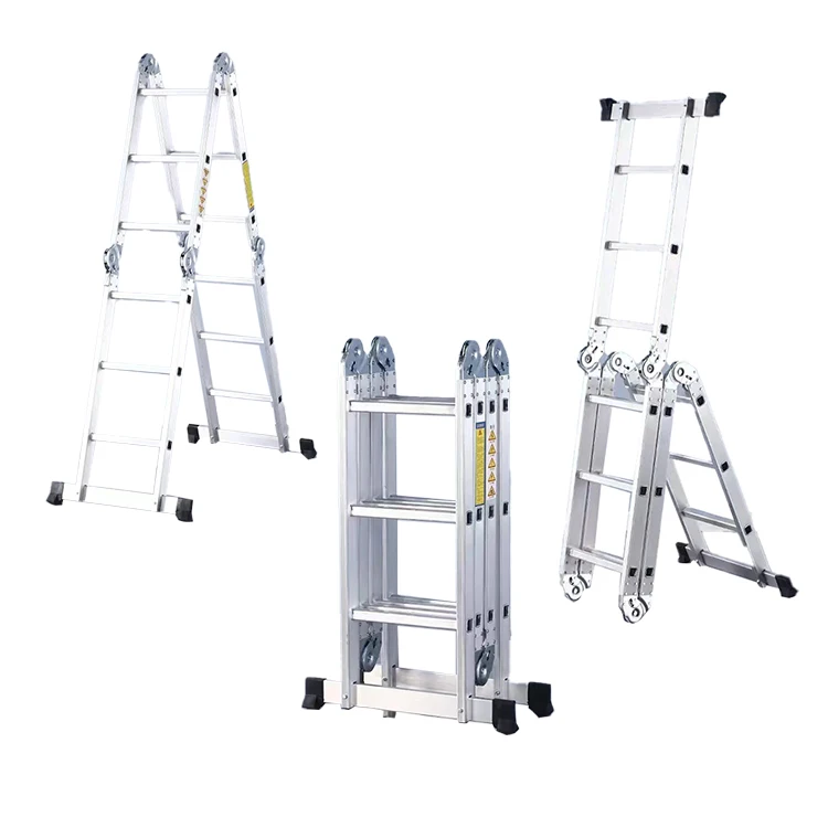 Soft Closing Aluminum Multipurpose Telescopic Ladder Escalera Telescopic Multiusos De Aluminio
