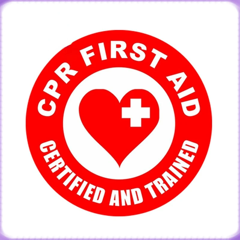 High Quality Reflective CPR First Aid Car Sticker AED EMT Rescue Firefighter Paramedic Car Window Decal Decor 13x13cm