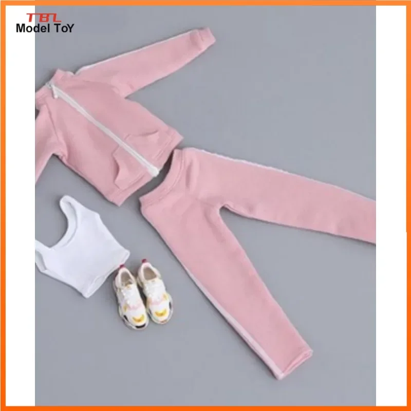 1/6 Scale Female Soldier Sportswear Set Tops Pants Vest Shoes Four Colors Clothes Outfit Model for 12'' PH TBL Doll Toys