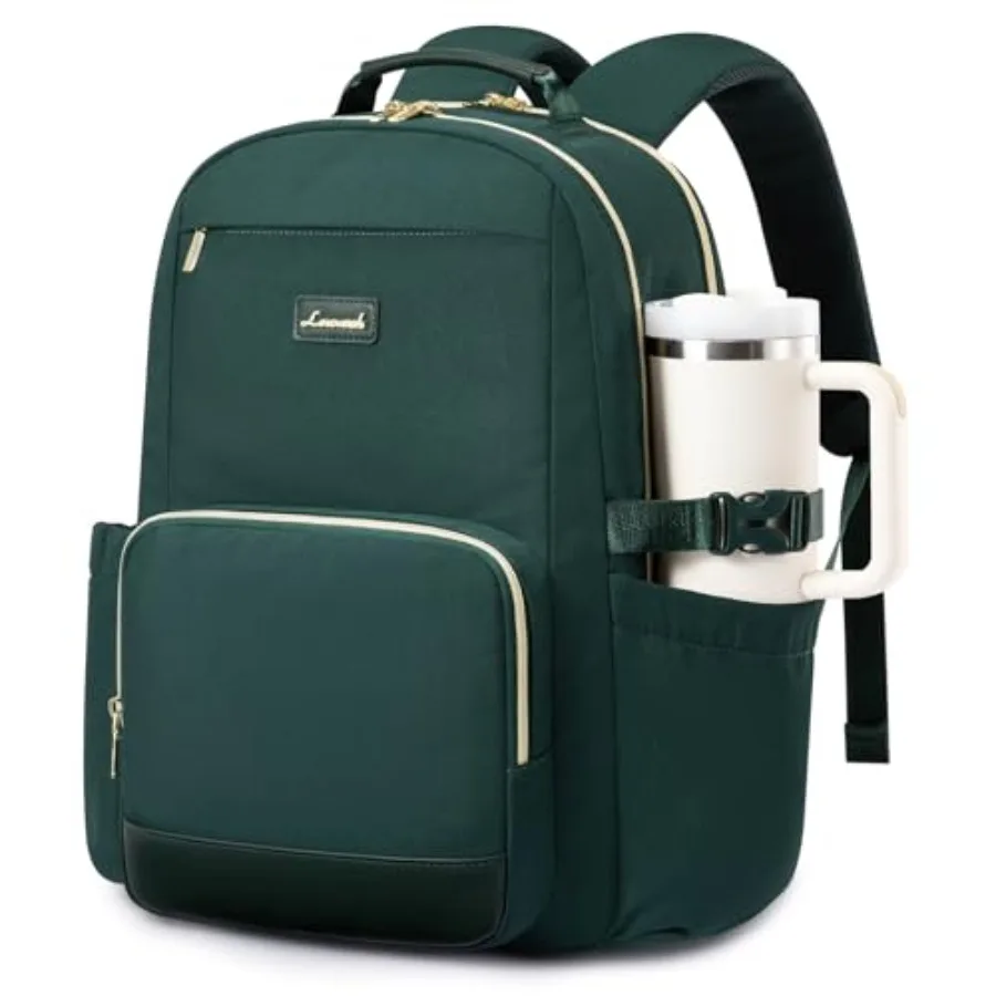 

Laptop Backpack for Women with Pouch Pocket for Large Capacity Cup, Laptop Computer Bag Travel Backpack Purse, Waterproof Work