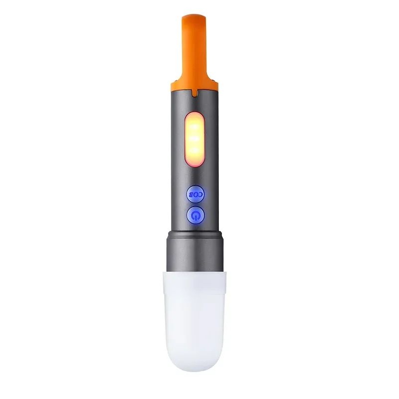 New LED flashlight white spotlight Type-C rechargeable aluminum alloy telescopic zoom popular mini flashlight