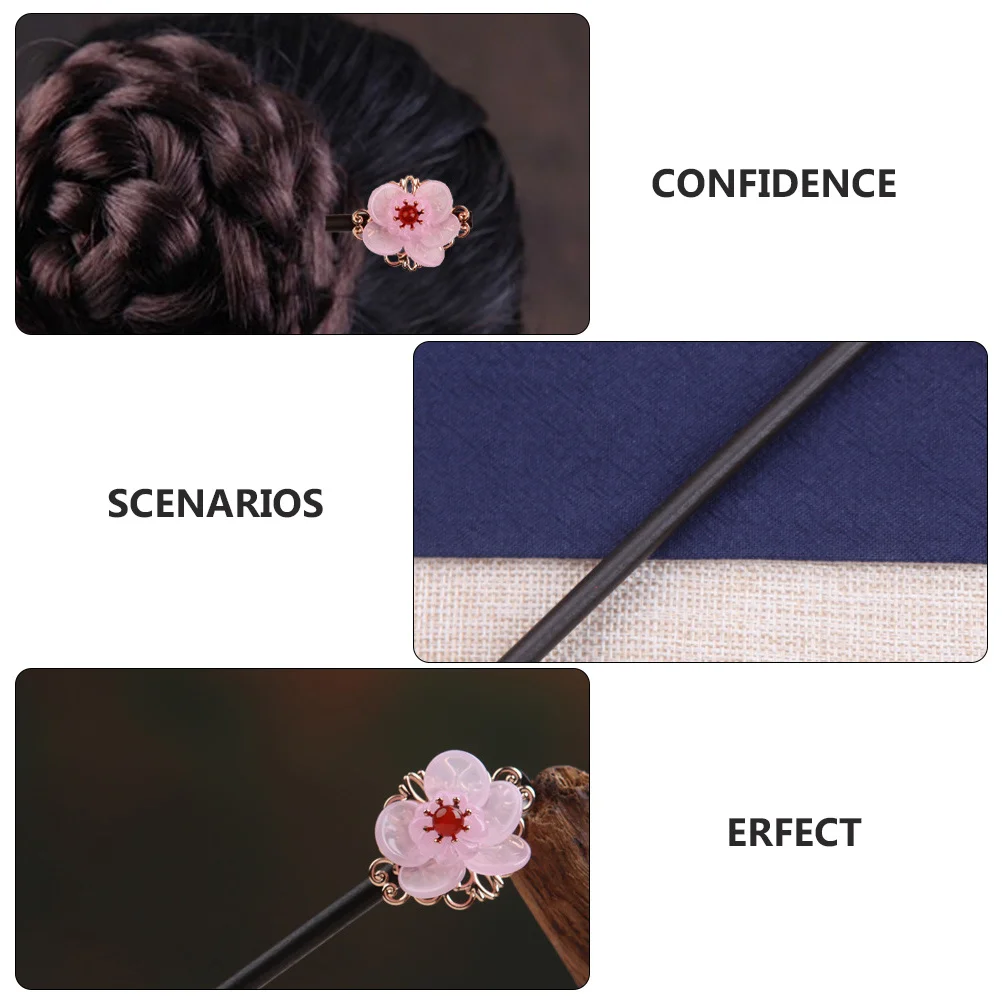 

1Pcs Retro Hairpin Vintage Flower Shape Elegant Hair Accessory Updo Bun Hair Clasp Chic Female Headwear Hairpin