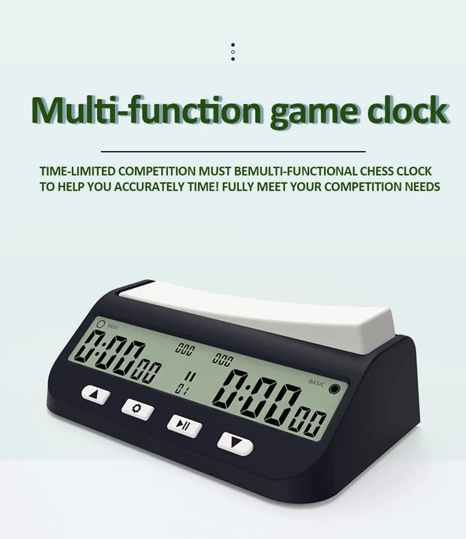 YS9901/YS902 Mehrzweck Tragbare Professionelle Schachuhr Digitale Schachtimer Spieltimer – Detail 3
