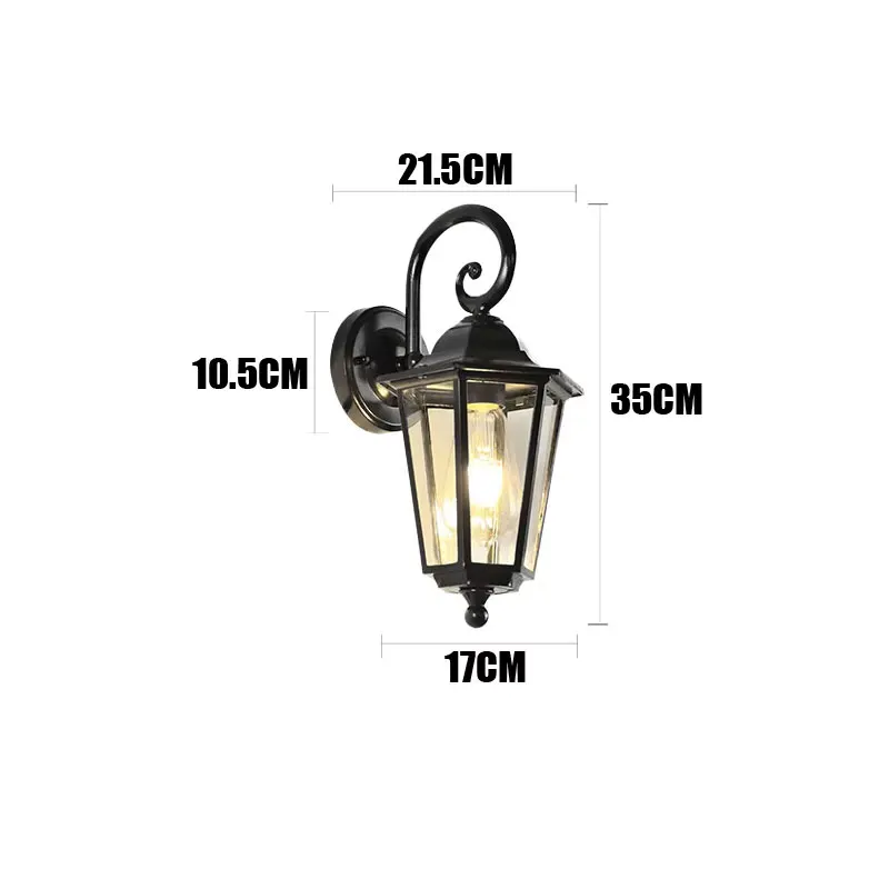 Outdoor Waterproof Wall Lamp Outdoor Villa Corridor Courtyard Lamp Exterior Wall Garden Aisle Simple Balcony Gate Terrace Lamp