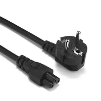 EU Plug Power Supply Cable IEC320 C5 0.5m 1.2m European AC Power Extension Cable For Dell Lenovo Asus Notebook Laptop Charger