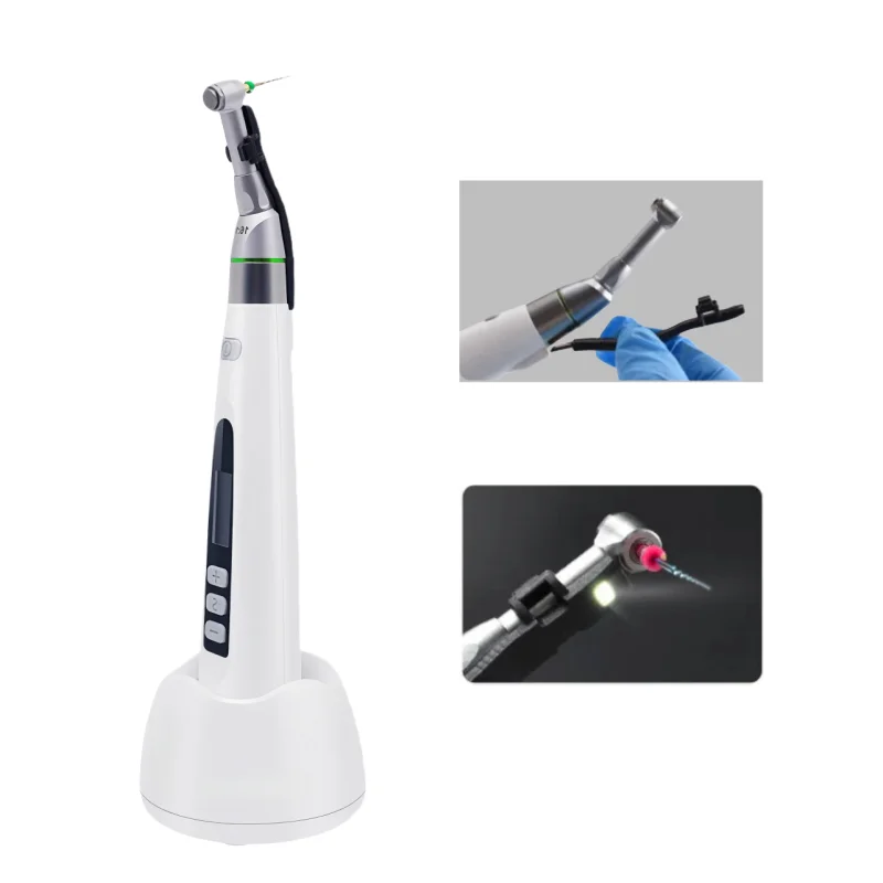 محرك إندو LED لاسلكي للأسنان VV مع رأس زاوية كونترا 16:1 9 نماذج معدات إعداد لفترة قناة الجذر