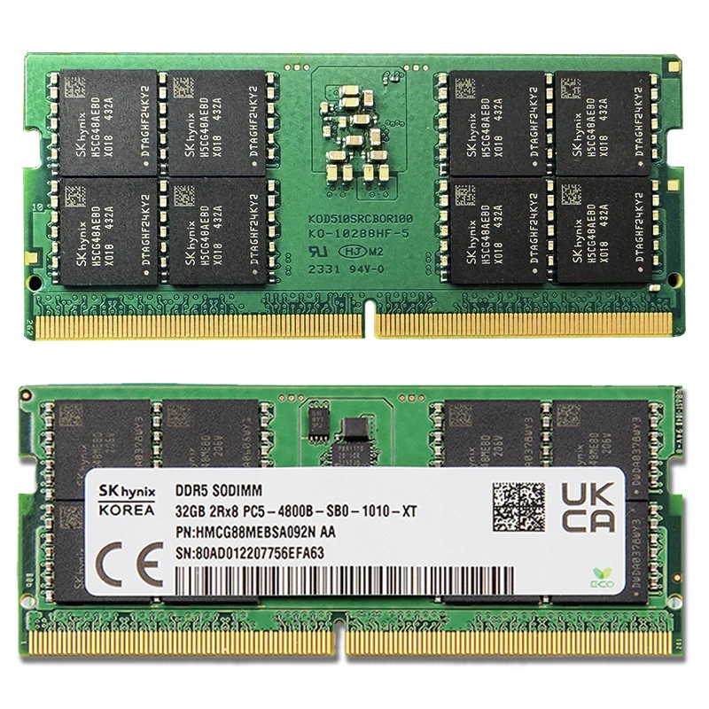 SK hynix DDR5 4800 SODIMM 8GB×2 メモリ未使用品 SK Hynix 8GB DDR5 Laptop SODIMM RAM4800MHz 1Rx16 PC5-4800B