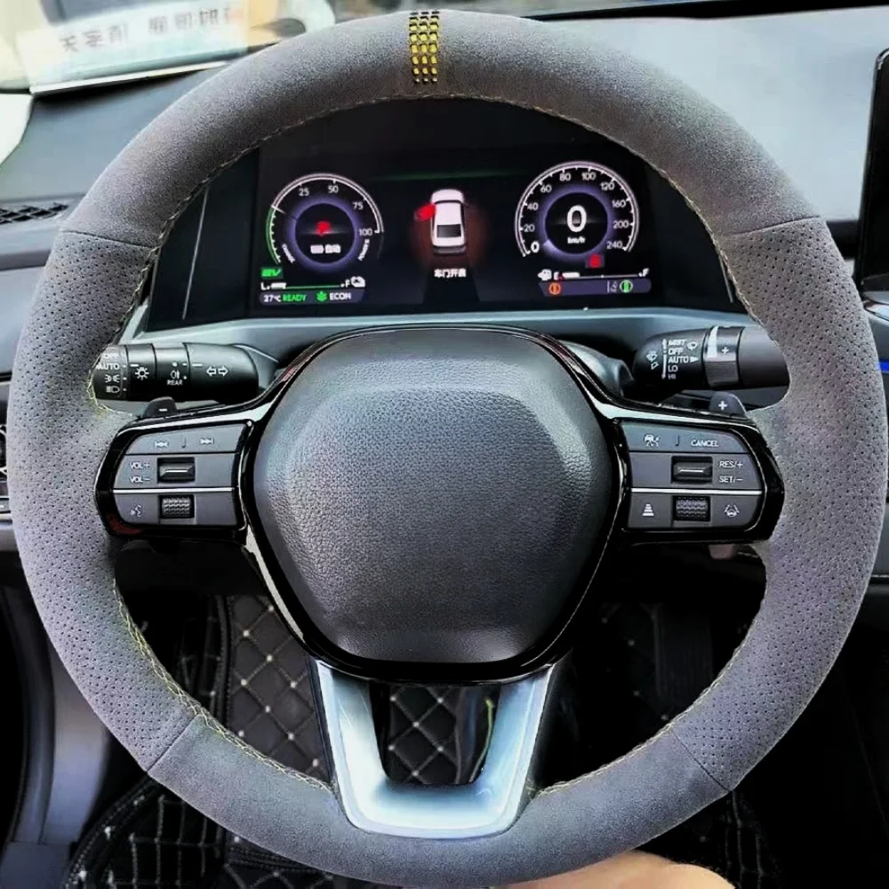 

Изготовленный на заказ оплетка на руль автомобиля, мягкий 100% подходит для Honda 2023, Civic 2023, CRV CR-V Accord ZR-V, автомобильная пленка на руль