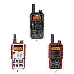 UV-X5 Plus Multi-channel Transreceiver USB For Long Distance Communication Dengan UHF VHF High Power black red