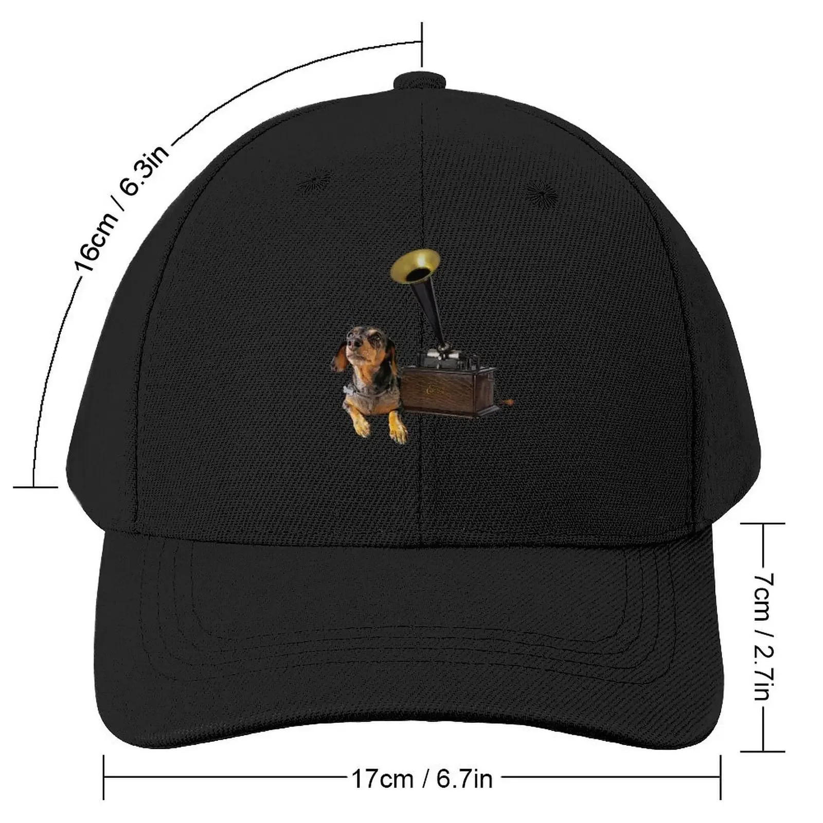 Oscar Edison hears his masters voice. Baseball Cap Custom Cap Trucker Hat derby hat Women's Hats For The Sun Men's