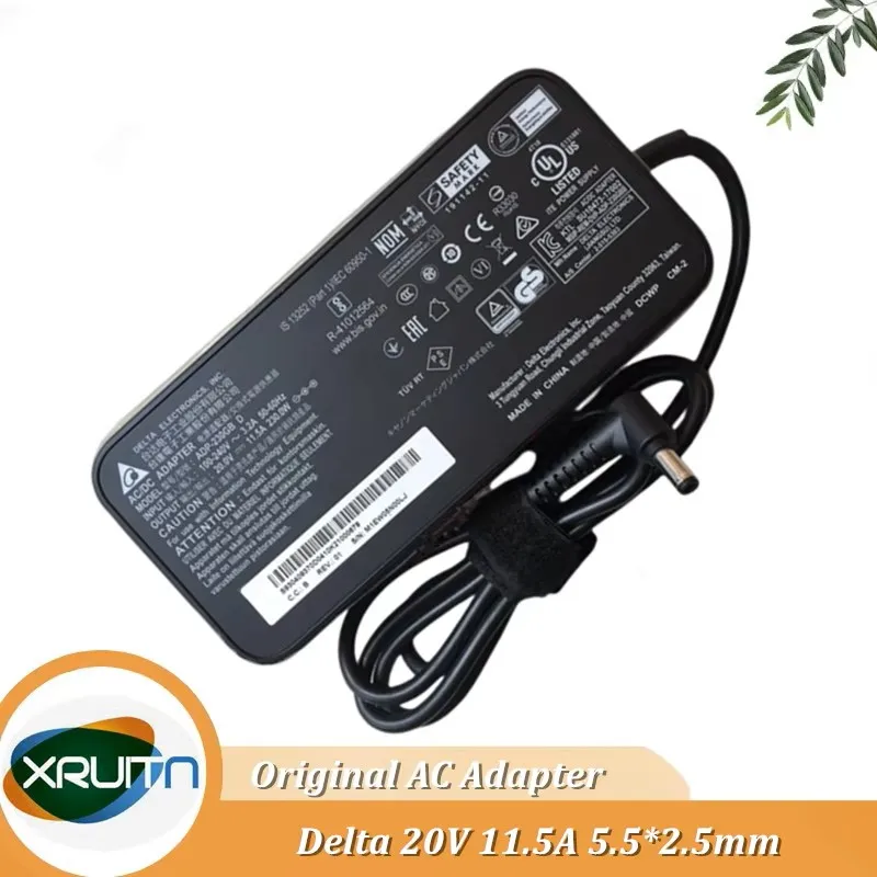 

Used Genuine Delta ADP-230GB D AC/DC Adapter 230W 20V 11.5A 5.5x2.5mm For MSI GS66 GL75 A17-230P1B Gaming Laptop Power Supply