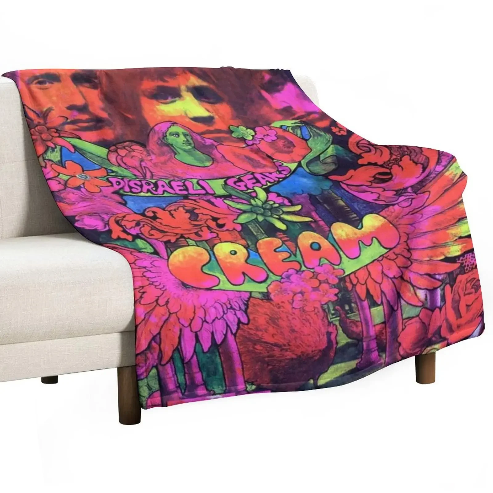 Disraeli Gears Throw Blanket funny gift Multi-Purpose Large Soft Beds Blankets