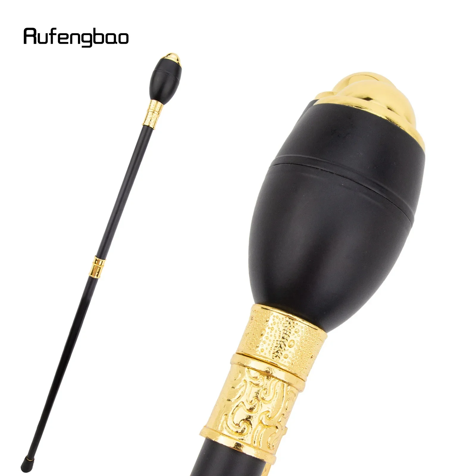 الكرة السوداء الذهبية عصا المشي الأزياء الزخرفية عصا المشي شهم أنيقة تأثيري قصب Crosier 90cm #3