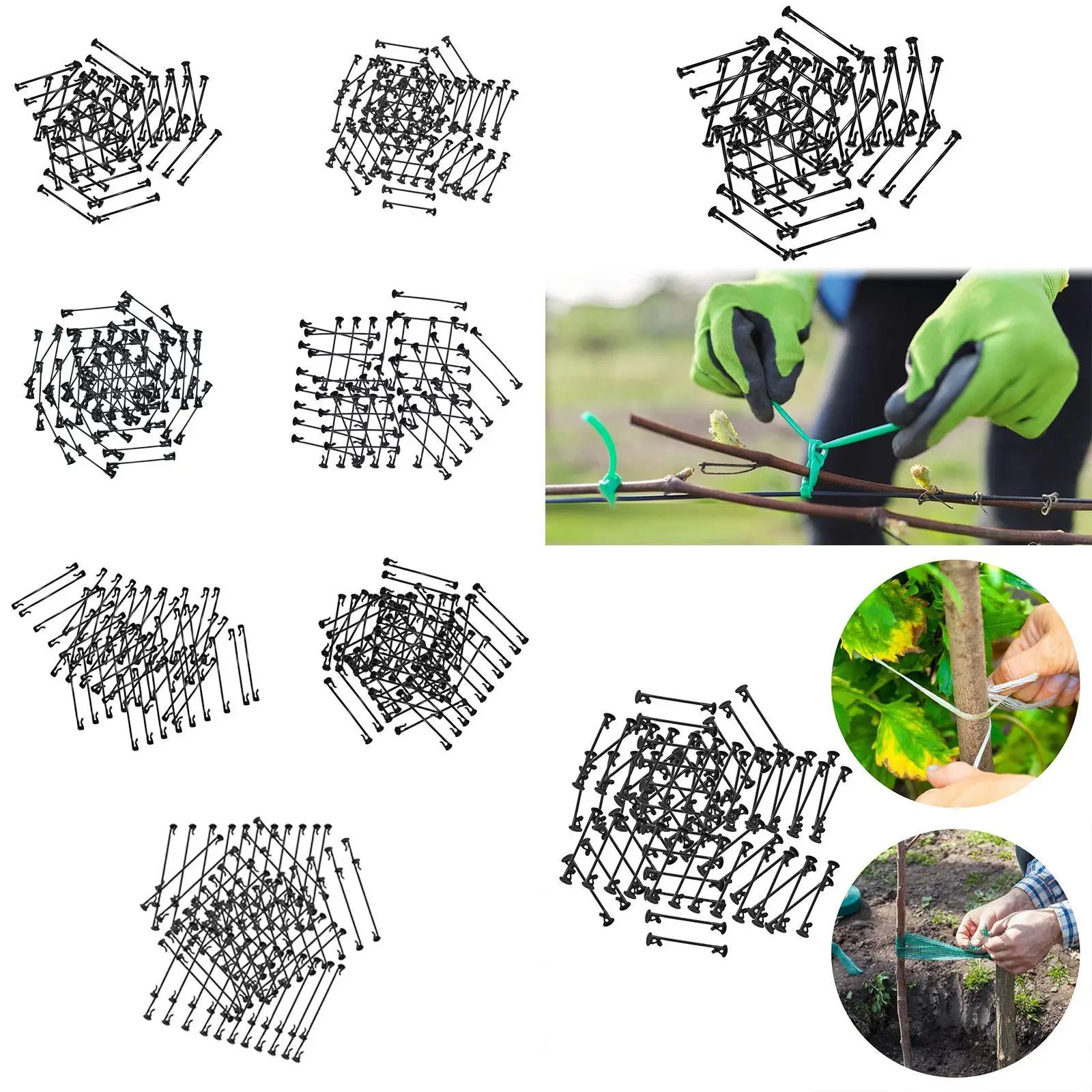 Grape Kiwis Vines Clips Vegetable Strapping Fasteners Practical Multifunctional Portable Agricultural Tool Branch Buckles