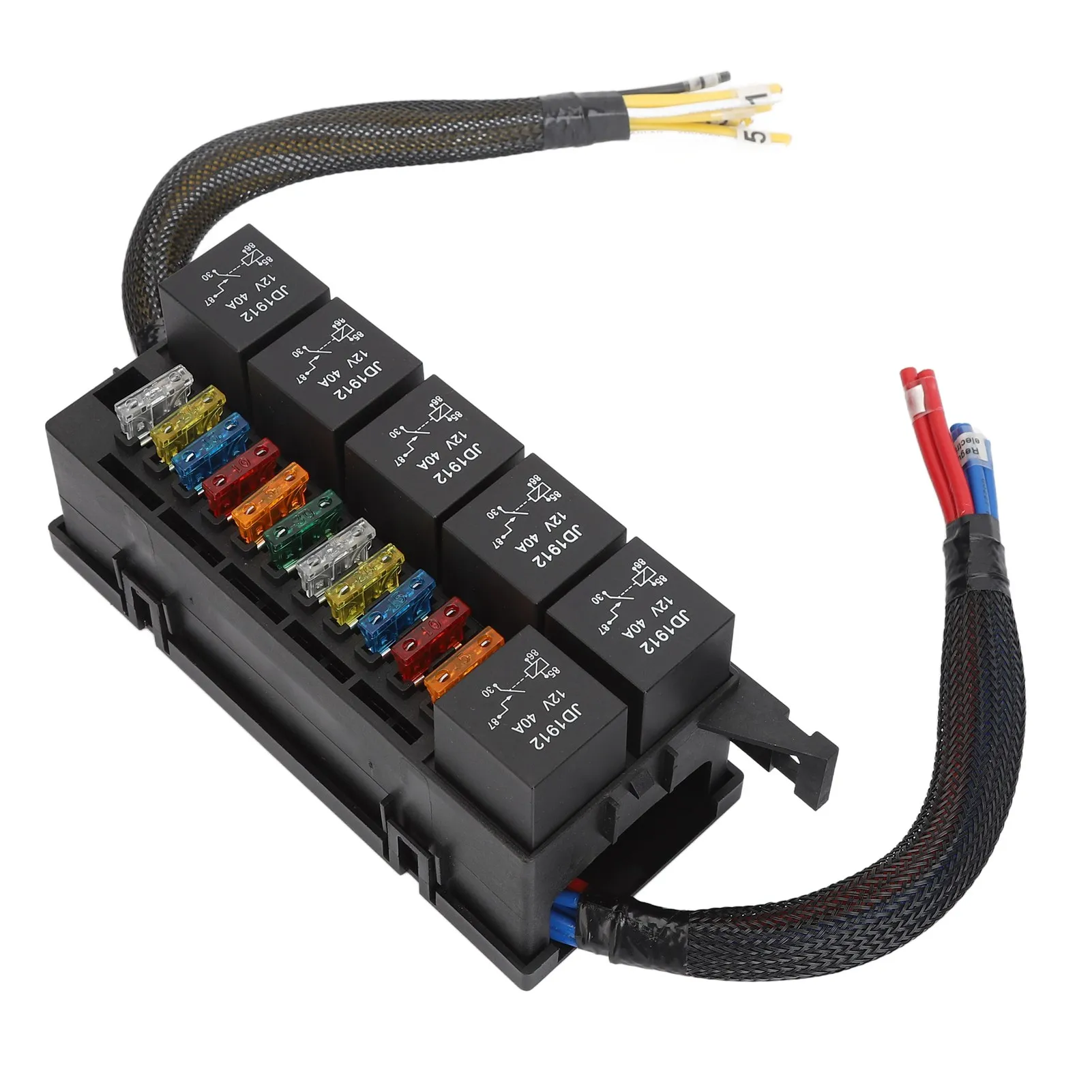 Relay Box 12V 6 Relay 11 ATC ATO  Waterproof Relay Block Box for Car Yacht Boat  Relay Box Relay Crimp Terminal Box