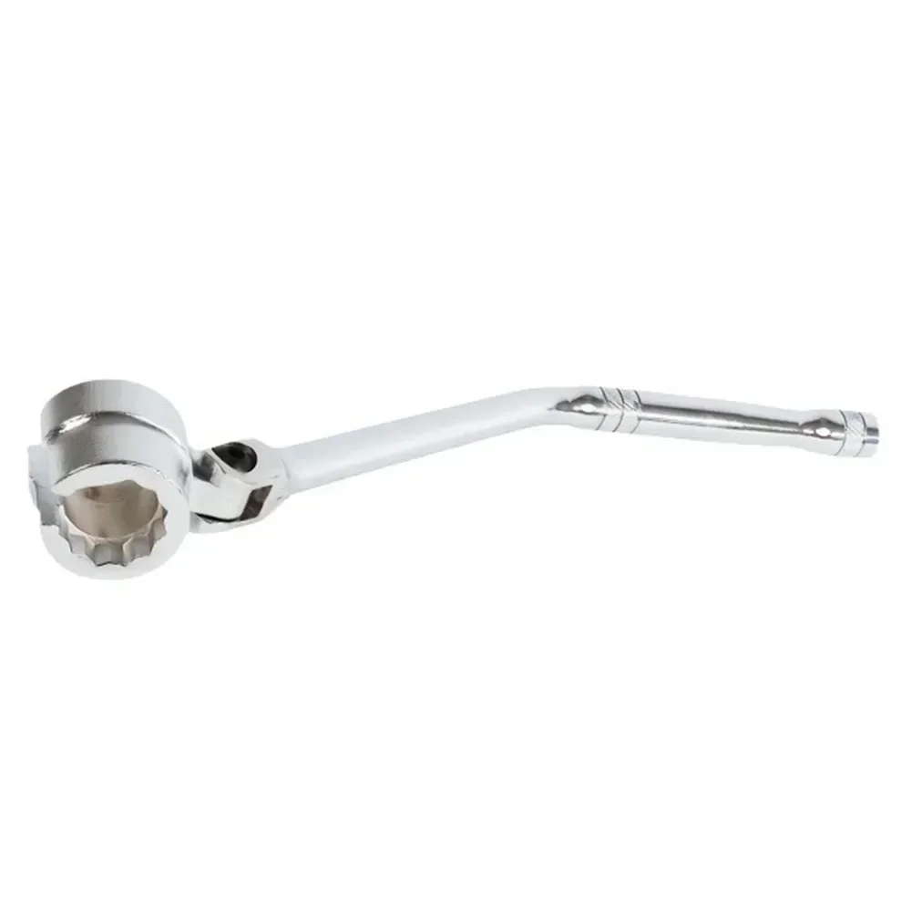 

1pcs New Socket Removal Oxygen Sensor Wrench Flexible Head Hex Pivoting Handle 27cm Carbon Steel Double-sided Hand Tool