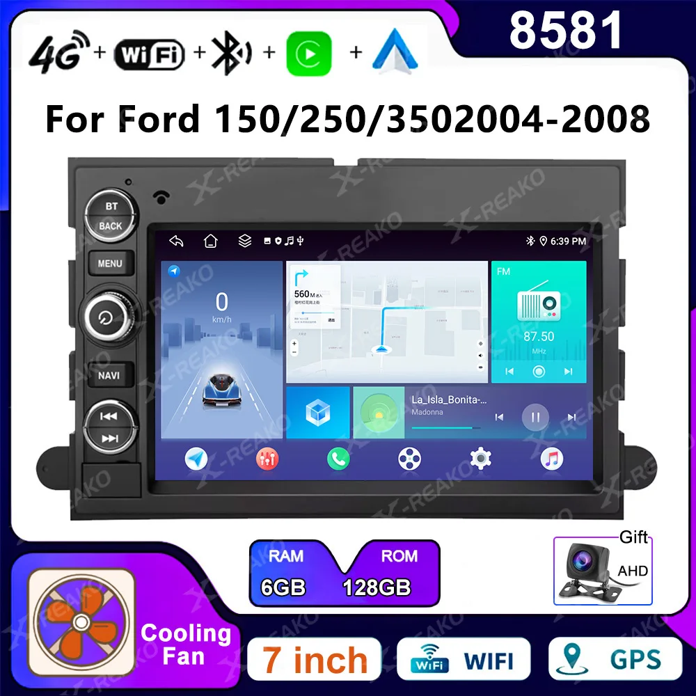 

X-REAKO 2Din Carplay Android Car Radio For Ford F150 F250 F350 Escape Explorer Edge E150 GPS navigation Multimedia Player gift