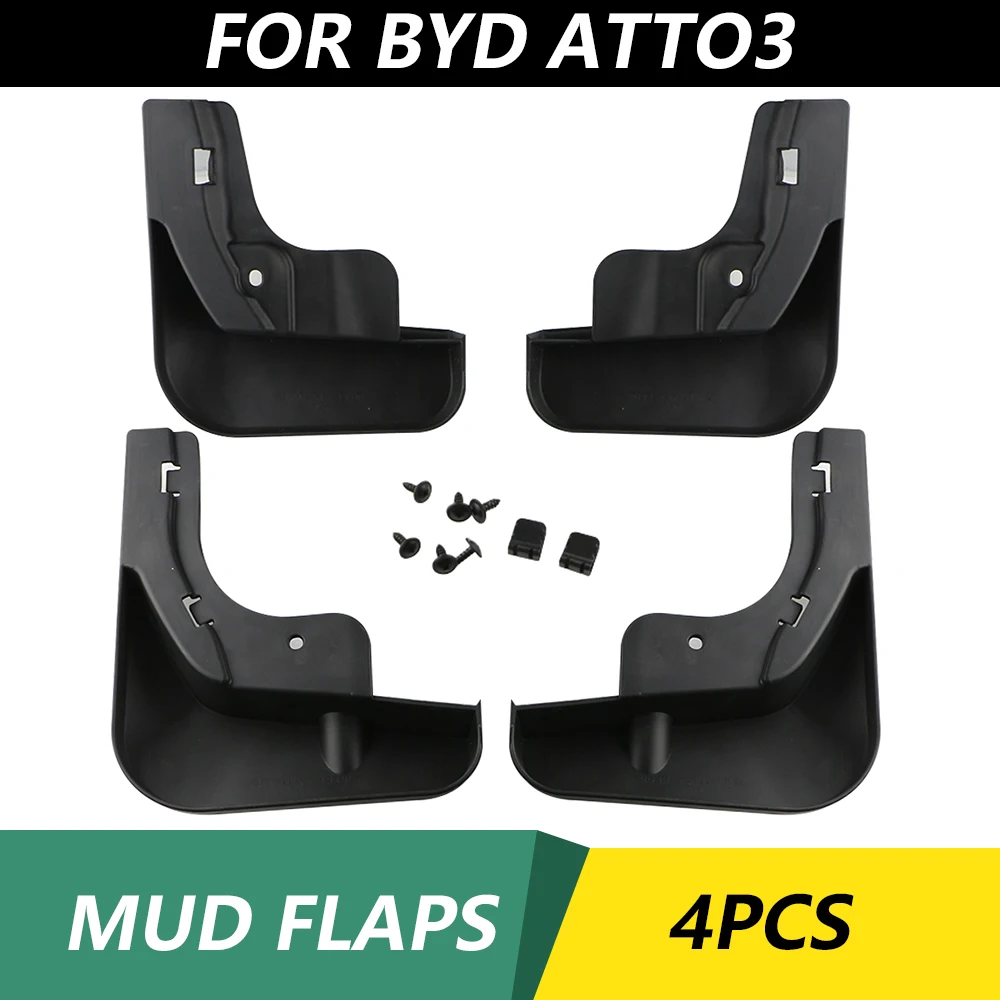 Car Mud Flaps Car Mudflap for BYD Atto 3 Yuan Plus Atto3 2021 2022 2023 Mudguard Splash Guards Fender Mudflaps Auto Accessories