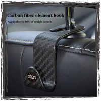 Car Hidden Seat Hook Carbon Fiber Car Seat Back  For Audi A4 B5 B6 B7 8P 8V 8L A5 C7 4F A8 Q2 Q7 RS3 RS4 RS5 RS6 TT 4L R8