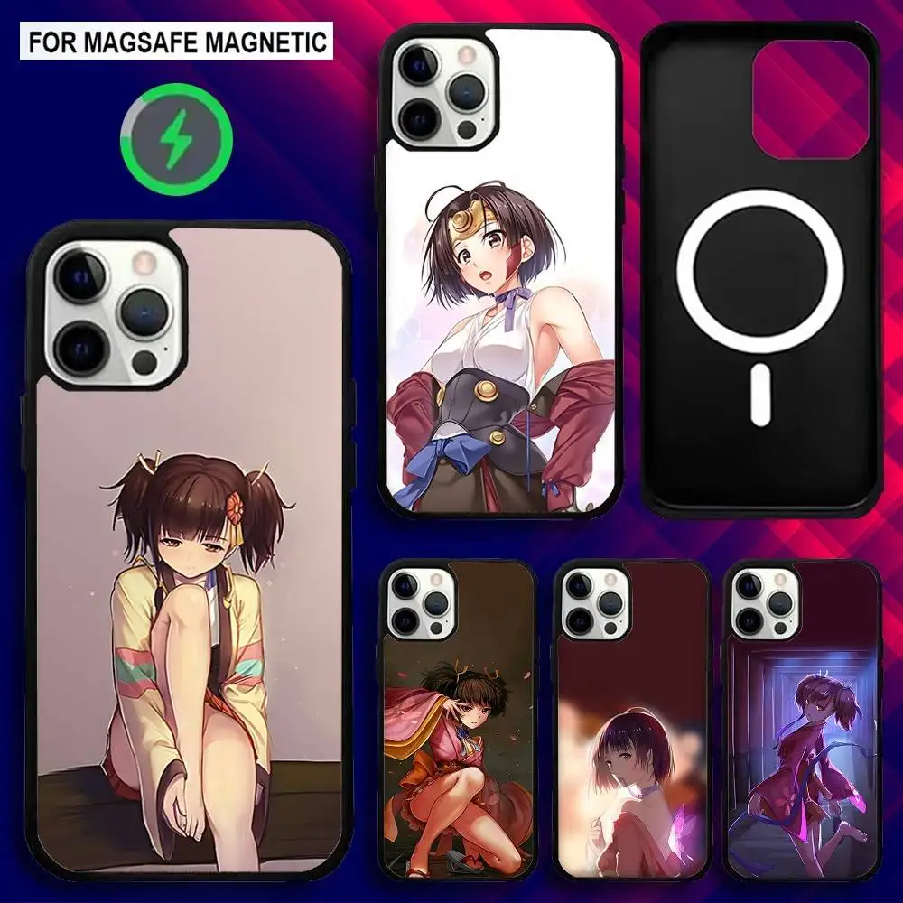 

Чехол для телефона K-Koutetsujou Mumei в стиле аниме для iPhone 17,16,15,14,13,12,11, Pro, Max, Plus, Mini, SE4, E с магнитной беспроводной зарядкой Magsafe