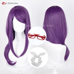 Anime Cosplay kamispiro Rize parrucca Cosplay 70cm viola treccia Styling Rize Kamishiro parrucche capelli sintetici resistenti al calore + cappuccio parrucca