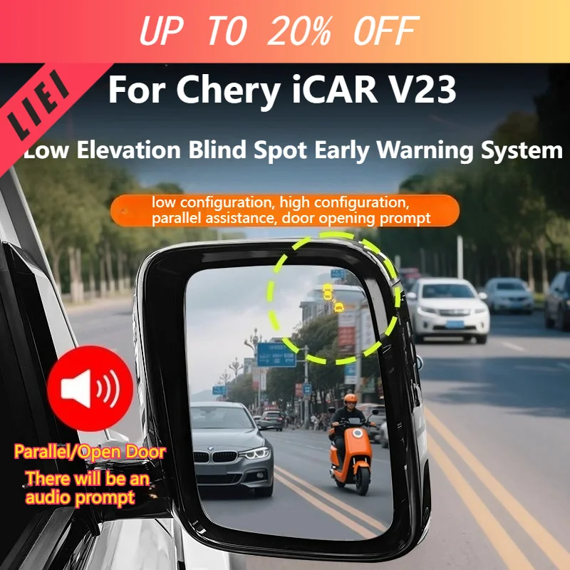LIEI For Chery ICAR V23 Low To High Trim Upgrade Blind Spot Monitoring System Rear Cross-Traffic Alert for Turning,Retrofitting