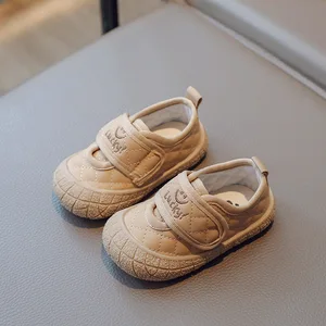 Baby -Cartoon -Wanderschuhe, Nicht -Slip -Schuhe für Jungen und Mädchen, Klettverschlüsse für Kinder, Frühling und Herbst 6 Hauptverkaufssicherheitsstiefel mit Klettverschluss - №2