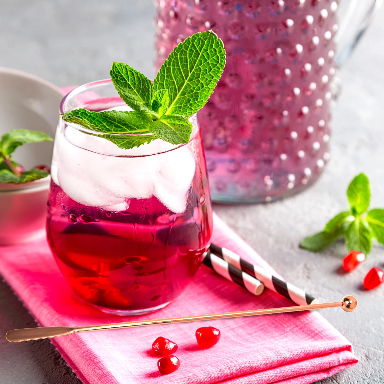 

3Pcs Convenient Stainless Steel Mixing Spoons Rust-Resistant Smooth Surface Ideal for Coffee Drinks Desserts