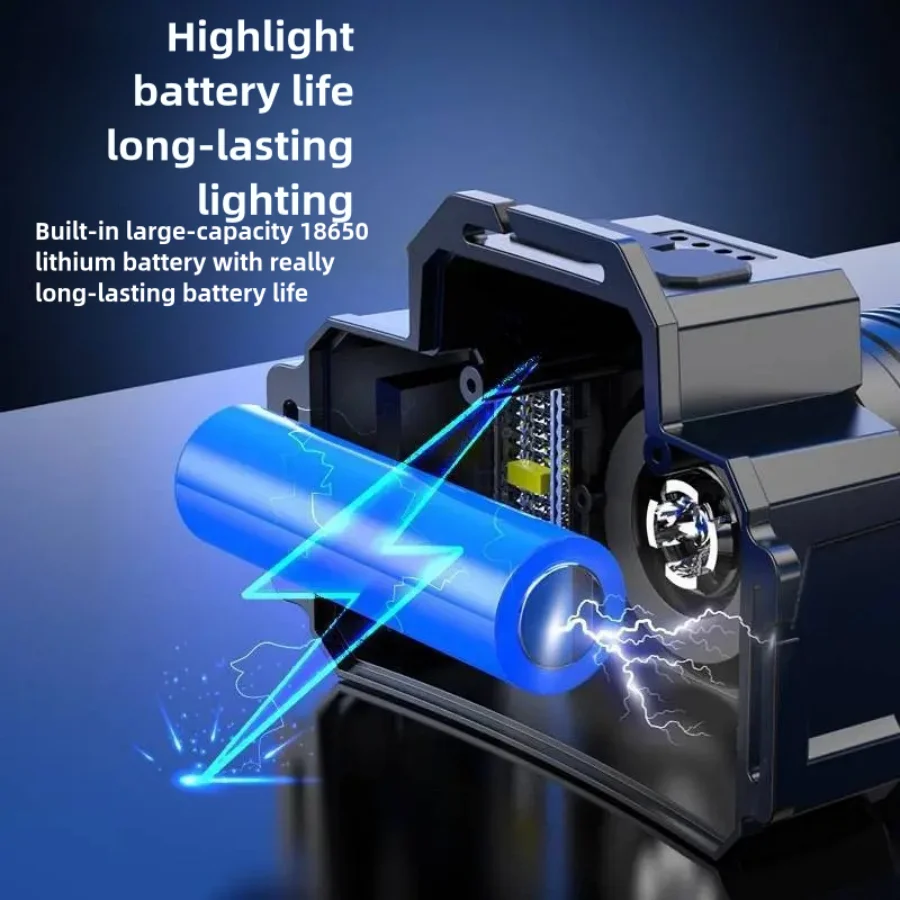 Lampe frontale LED à Induction, batterie intégrée, Rechargeable par USB, lampe de poche pour Camping en plein air, capteur de pêche