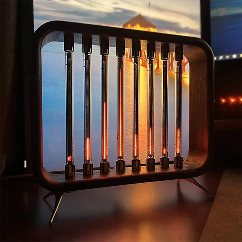 Retro IN13 Nixie Tube Spectrum Meter Pickup Atmosphere Light Voice Control True Glow Music Spectrum Rhythm Light 7-Segaments