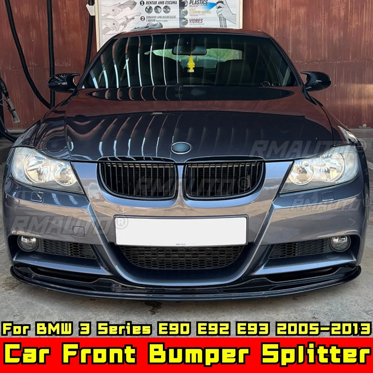 

E90 E92 E93 Передний бампер Глянцевый черный спортивный стиль Защита переднего бампера для BMW 3 серии E90 E92 E93 2005-2013 Автомобильные аксессуары