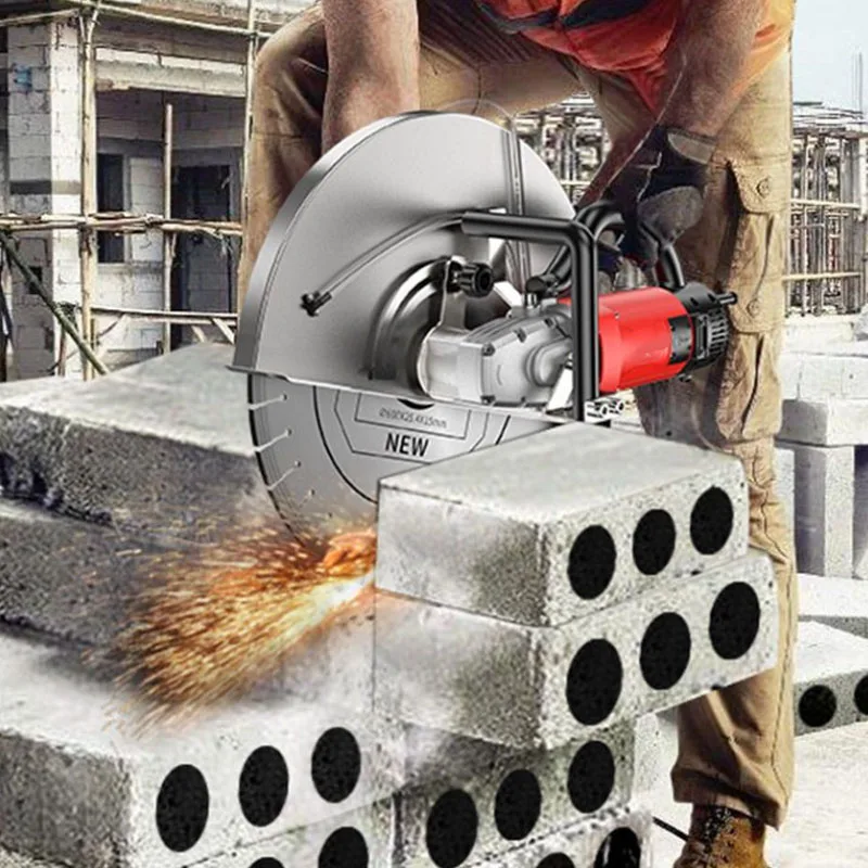 Electric Concrete Wall Slotting Machine Cement Stone Cutting Machine Depth 260MM Wall Chaser Brick Cutter