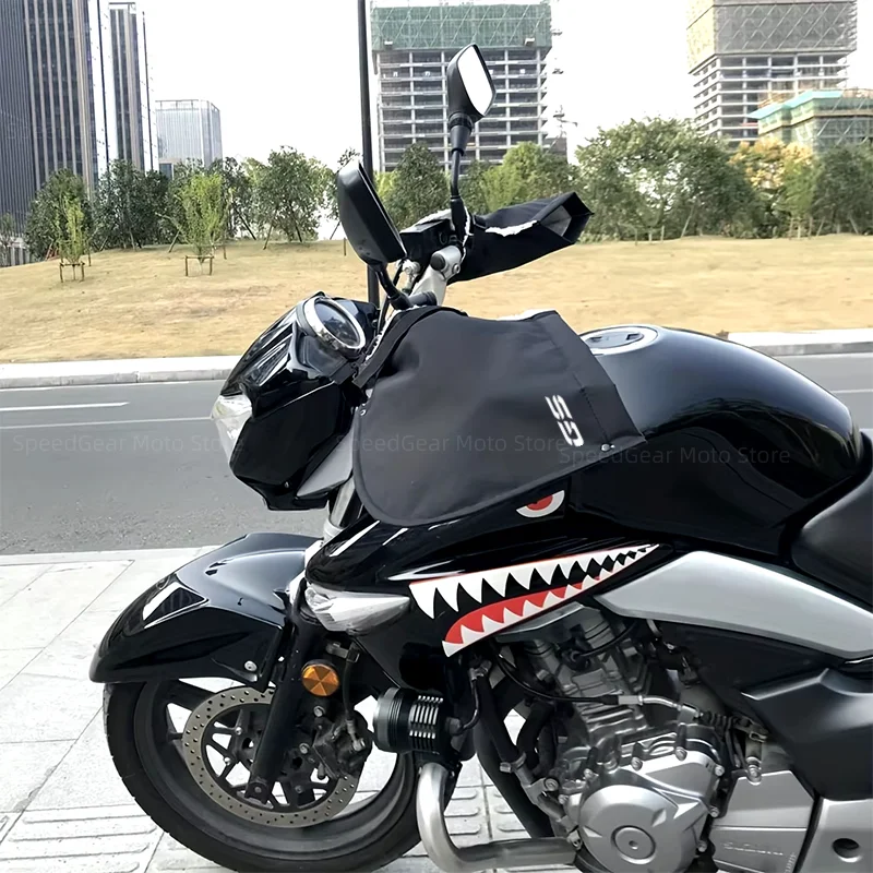 

GS Logo Motorcycle Handlebar Gloves Windproof Winter Warm Velvet Covers For BMW R1200GS R1250GS R 1200GS R1250 GS R 1250 LC ADV