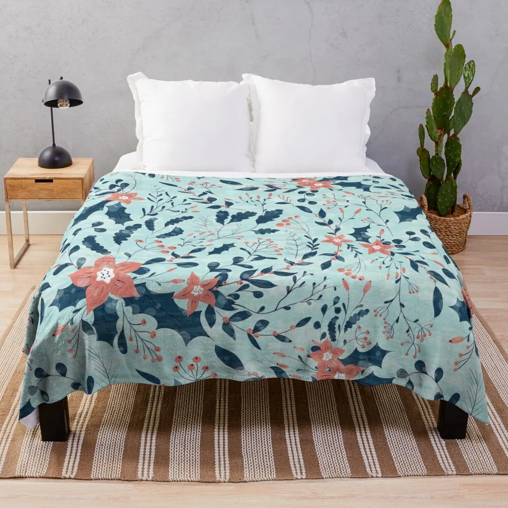 

Winter flowers Throw Blanket blankets and throws blankets ands Comforter Sofa Throw Blankets