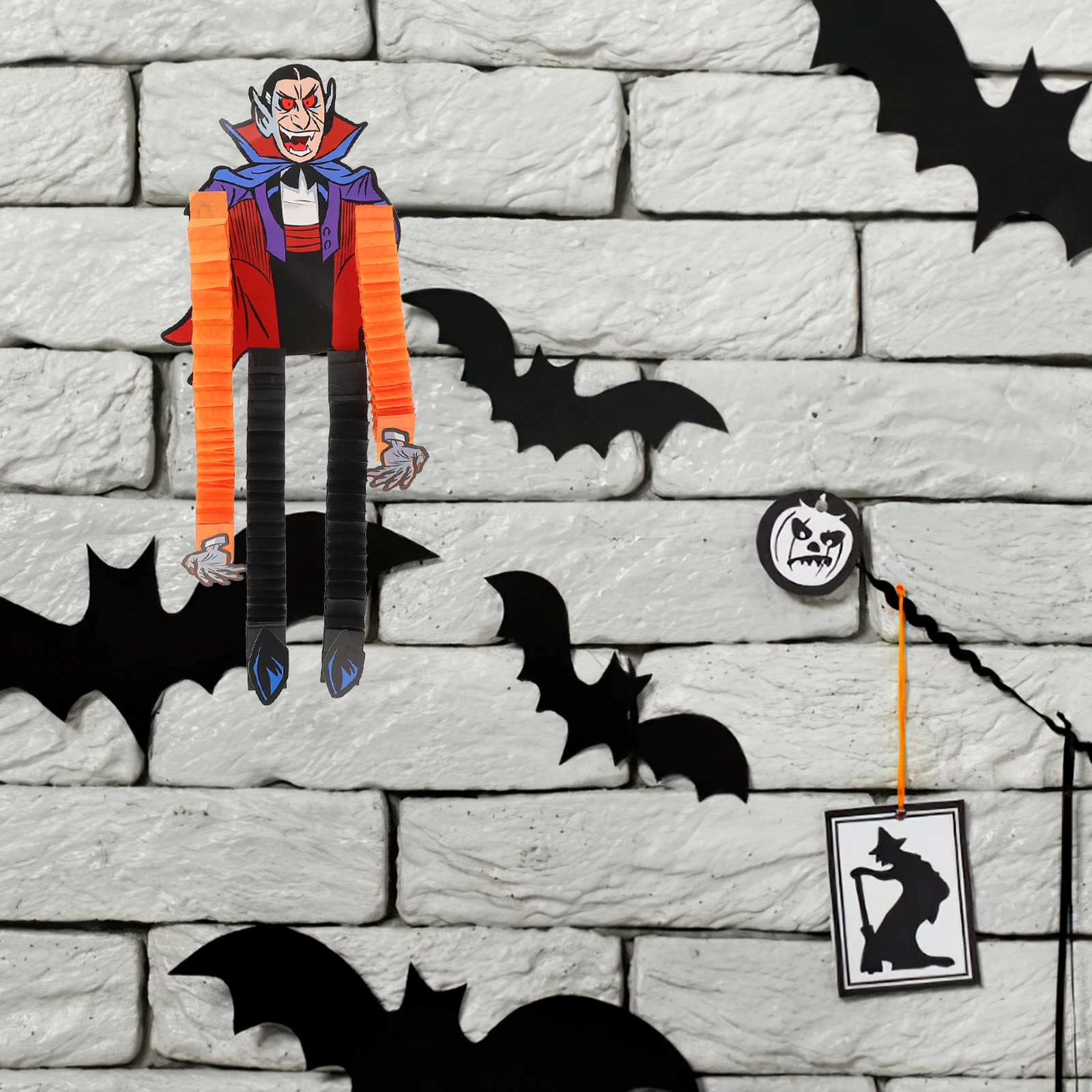 

Vampire Pendant Halloween Paper Hanging Decoration Corpse Party Supplies Spooky Home Graveyard Scenes Witches Zombies